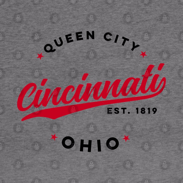 Vintage Cincinnati Ohio Queen City USA by DetourShirts